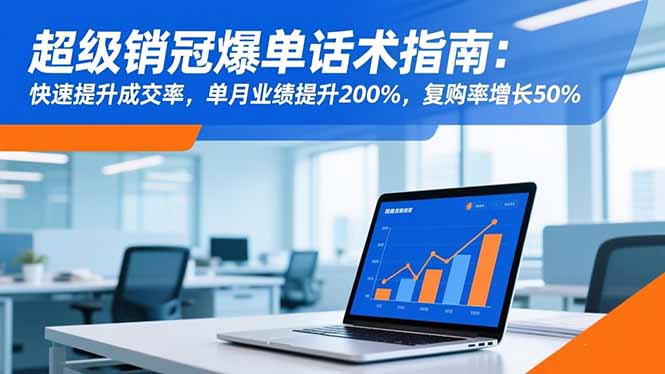 超级销冠爆单话术指南：快速提升成交率，单月业绩提升200%，复购率增长50%-创盈汇聚